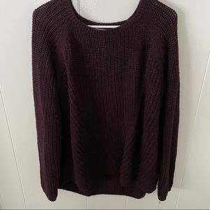 Plum Chunky Knit sweater